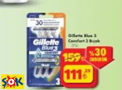 GİLLETTE BLUE 3 COMFORT 3 BIÇAK 3’LÜ TIRAŞ BIÇAĞI